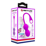 Bile vibratoare Kegel Pretty Love Elvira, violete, cu aplicație