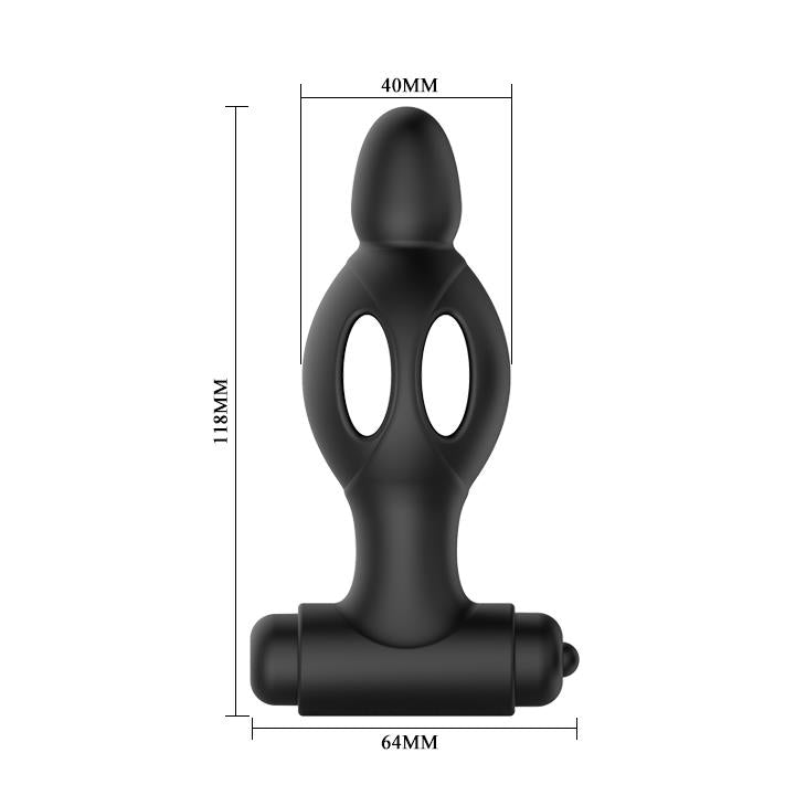 Dop anal vibrant Mr. Play din silicon, negru