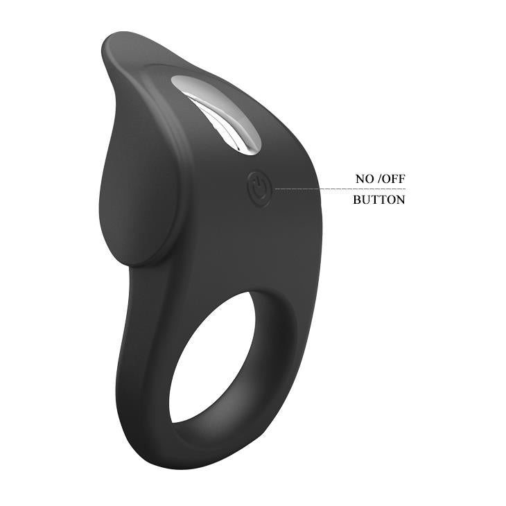 Inel vibrator pentru penis Pretty Love Susanna, silicon, negru, USB