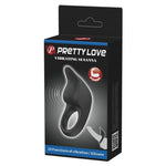 Inel vibrator pentru penis Pretty Love Susanna, silicon, negru, USB