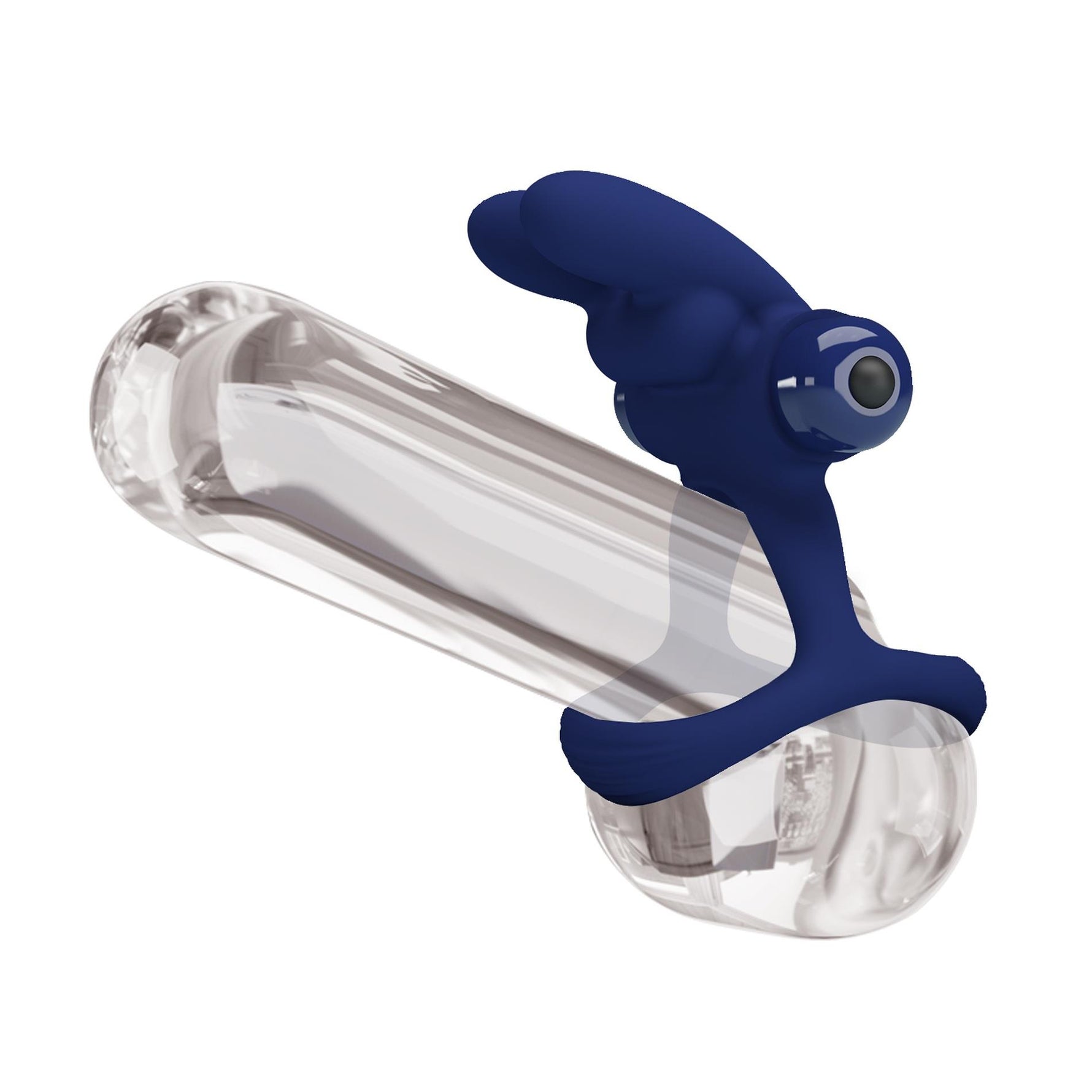 Inel vibrant pentru penis Pretty Love Buzzing Bunny din silicon AAA