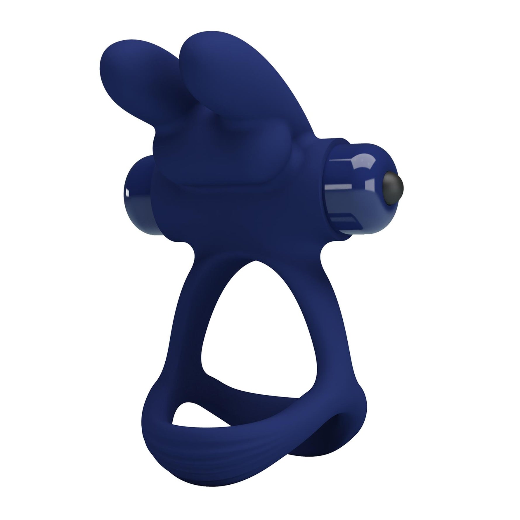Inel vibrant pentru penis Pretty Love Buzzing Bunny din silicon AAA