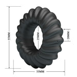 Inel pentru penis Crazy Bull FITZ din silicon super moale