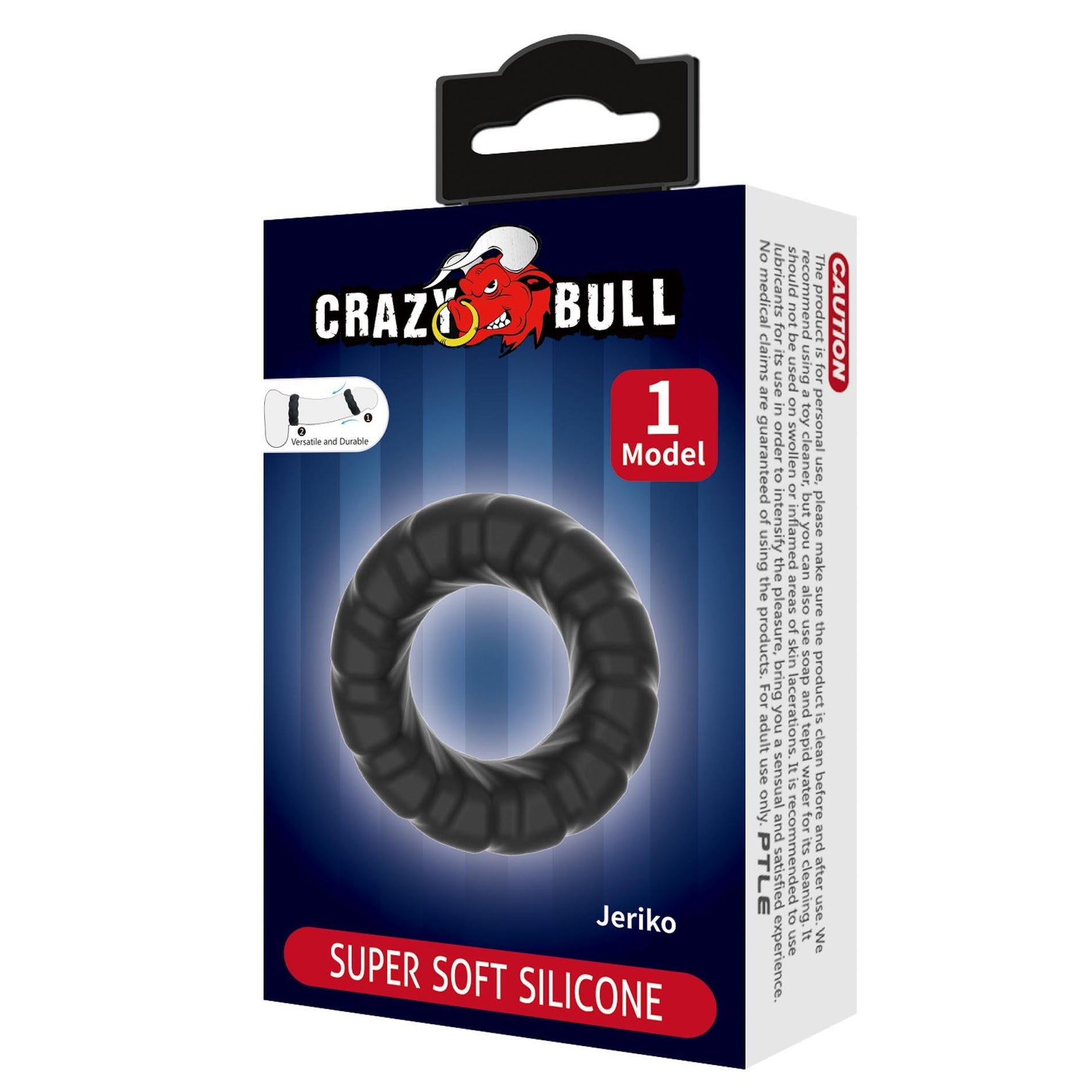 Inel pentru penis Crazy Bull Jeriko din silicon super moale
