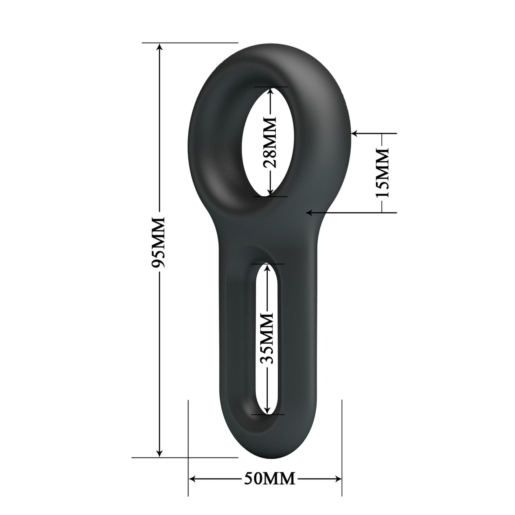 Inel pentru penis Crazy Bull Oniel din silicon 9,5 cm