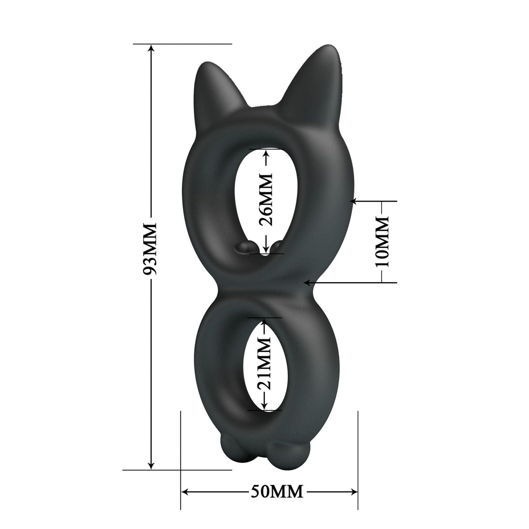 Inel pentru penis Crazy Bull Toran din silicon super moale