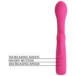 Vibrator Pretty Love Fritz cu model iepuraș, silicon, impermeabil, cu 12 funcții