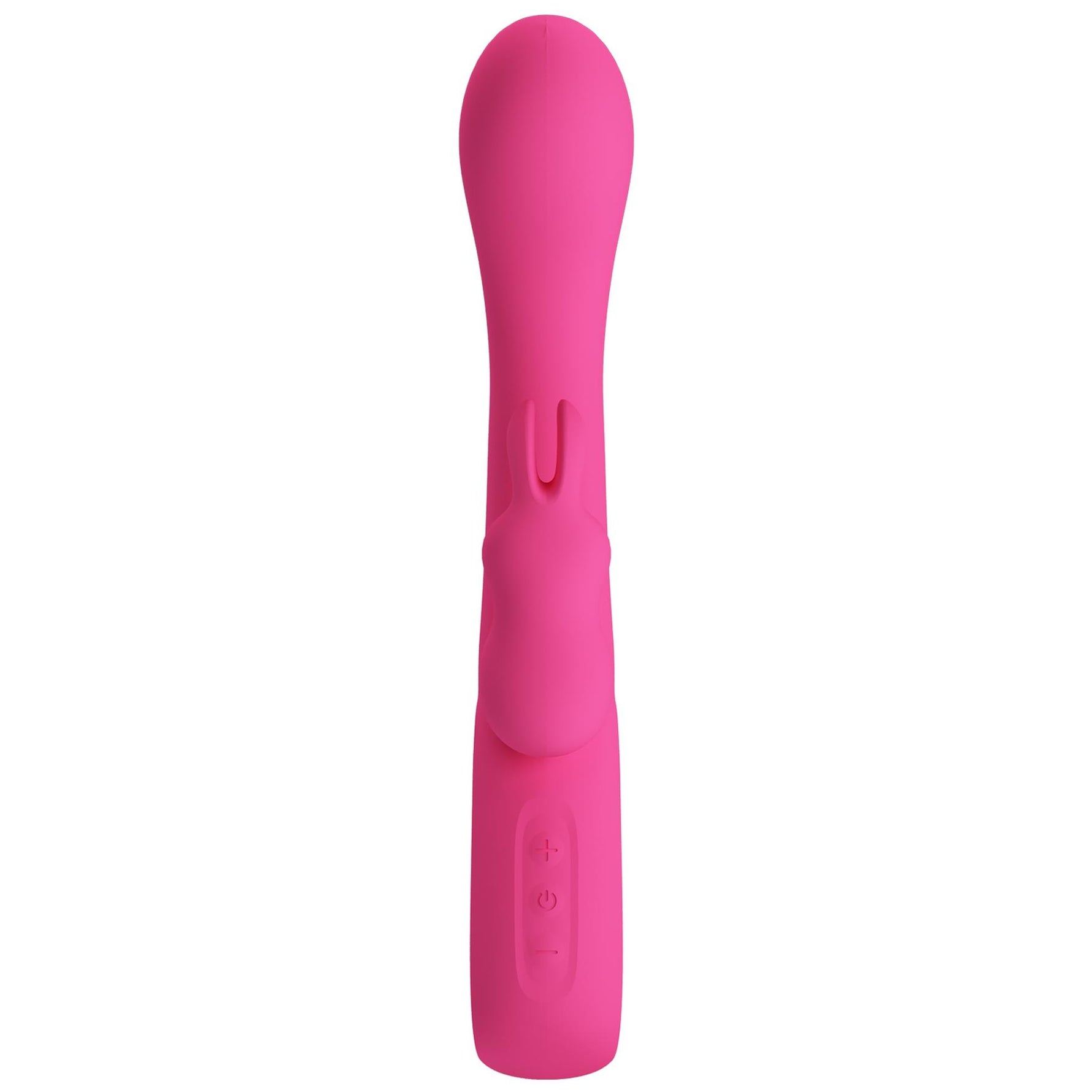 Vibrator Pretty Love Novak din silicon cu formă de iepuraș, argintiu, USB, 12 moduri