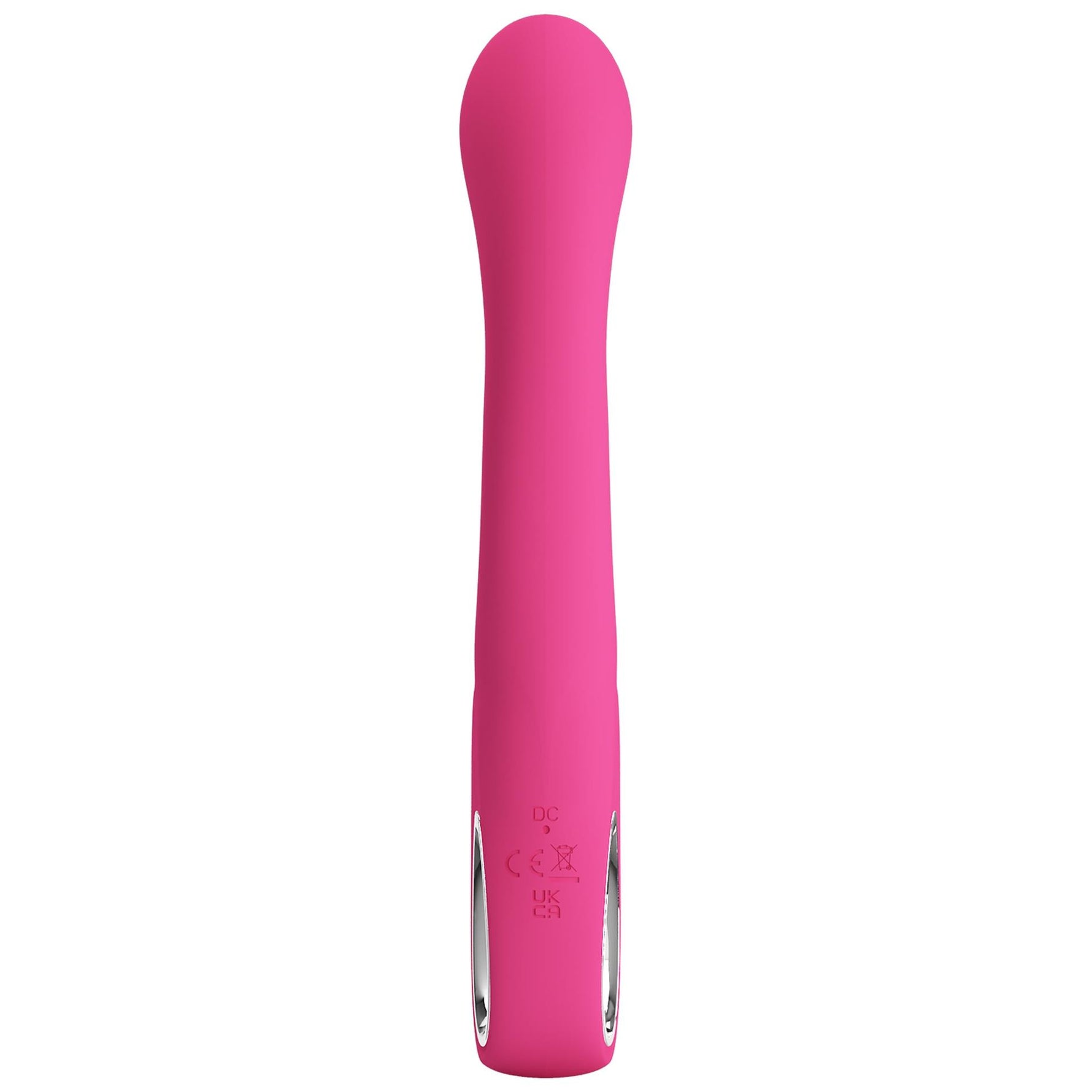 Vibrator Pretty Love Novak din silicon cu formă de iepuraș, argintiu, USB, 12 moduri