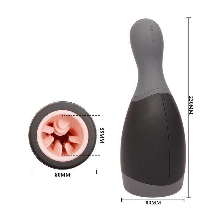 Masturbator vibrant Pretty Love Deep Pleasure din silicon, 23 cm, USB