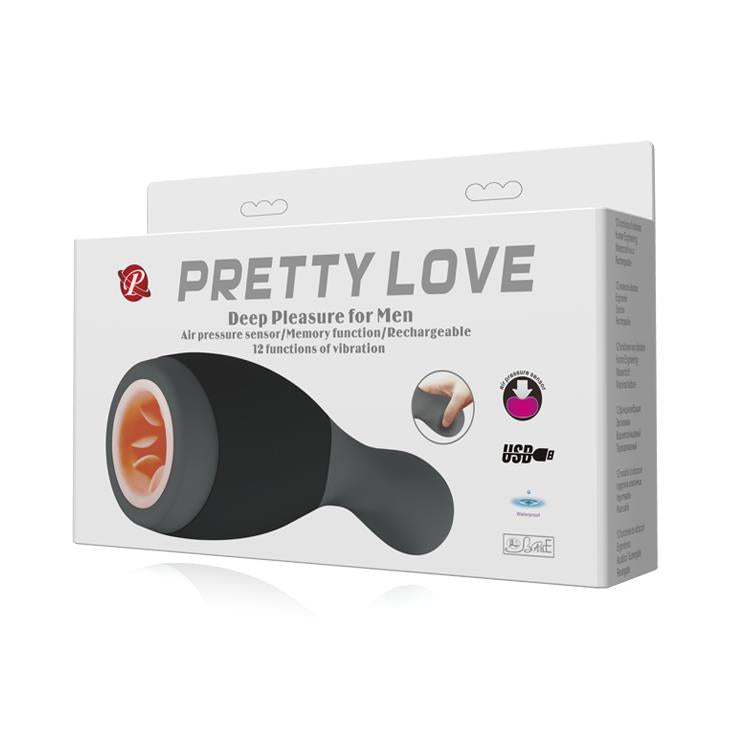 Masturbator vibrant Pretty Love Deep Pleasure din silicon, 23 cm, USB