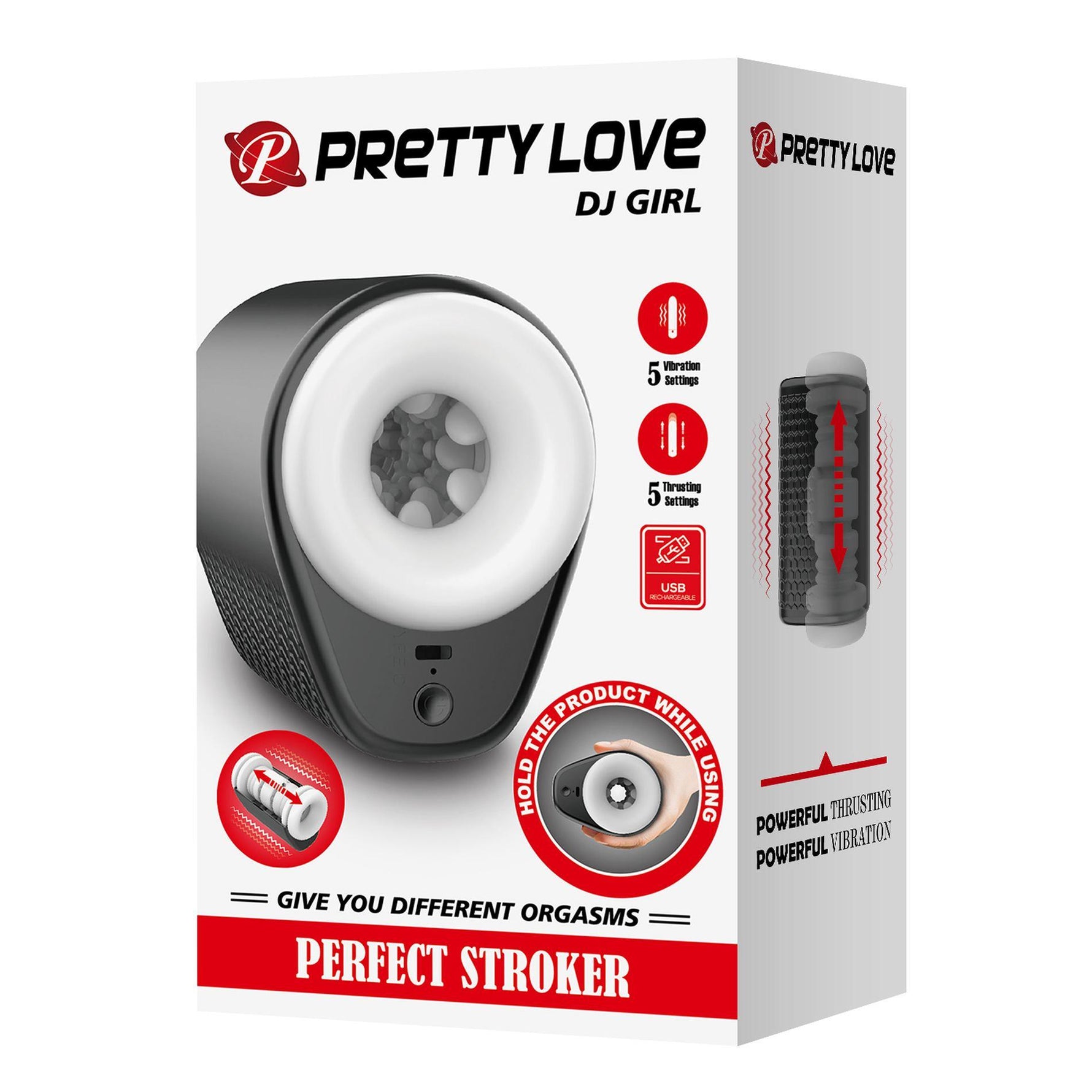 Masturbator vaginal Pretty Love DJ Girl cu vibrații și glisare