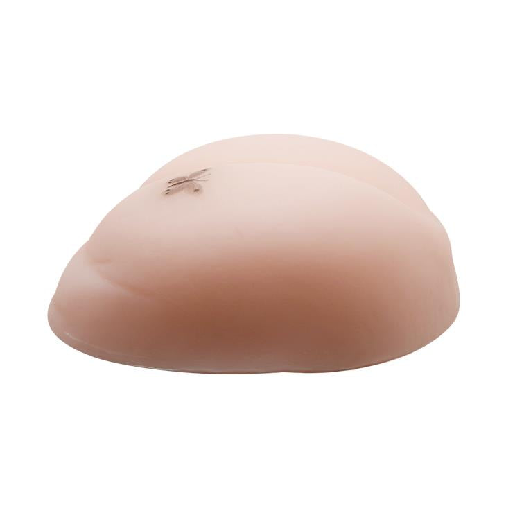 Masturbator realist Baile cu vibrații pentru vagin și fund, culoarea pielii
