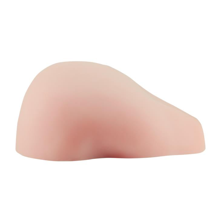 Masturbator vibrator rotativ cu două canale Baile, de culoarea pielii