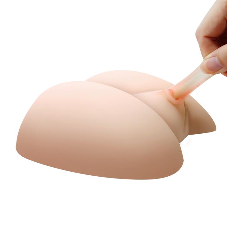 Masturbator cu vagin realist și anus vibrator Baile Cyber ​​Leather, 15 cm