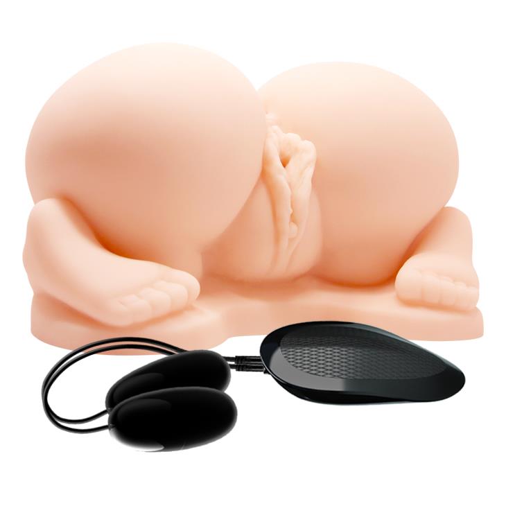Vagina și fundul vibratoare realiste ale Crazy Bull Passion Lady