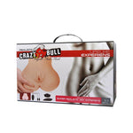 Vagin și anal vibrator realist Crazy Bull cu telecomandă