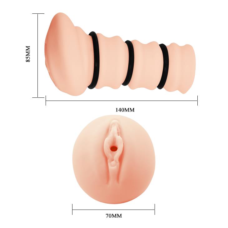 Masturbator vaginal realist 3D Crazy Bull Rossi, de culoarea pielii