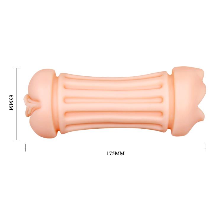 Masturbator dublu Crazy Bull Nancy, realist, cu nervuri