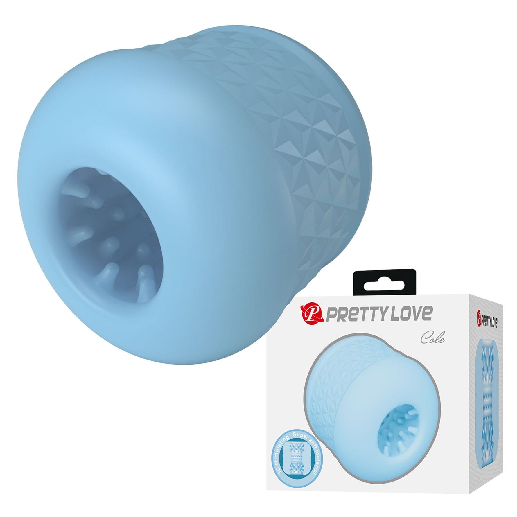 Masturbator Pretty Love Cole cu două fețe, moale
