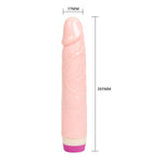 Vibrator realist cu gel Baile, moale, încălzitor, 21 cm