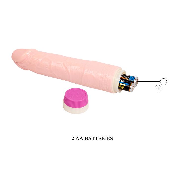 Vibrator realist cu gel Baile, moale, încălzitor, 21 cm