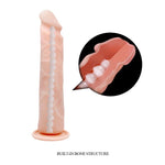 Dildo realist flexibil Baile cu ventuză, culoarea pielii, 24 cm