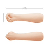 Dildo realist cu pumn Pretty Love, culoarea pielii, 36 cm, impermeabil