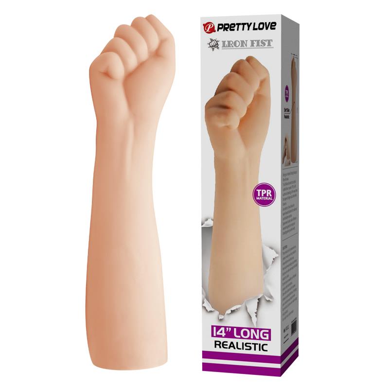 Dildo realist gigantic de mână Pretty Love Iron Fist 36 cm