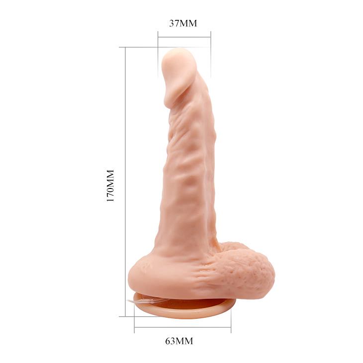 Vibrator realist Baile Barbara culoarea pielii 17 cm