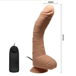 Vibrator realist curbat Baile Beautiful Alex 28 cm