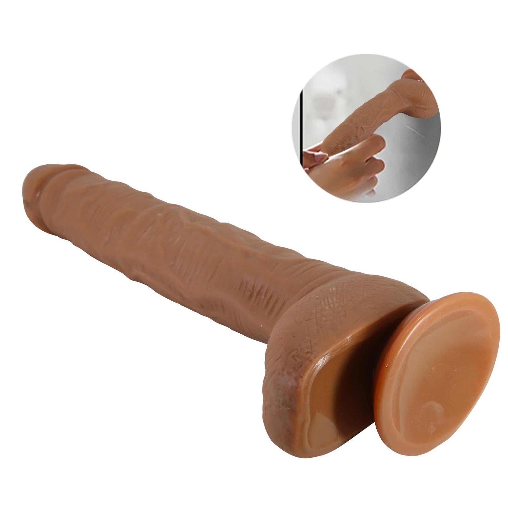 Dildo realist Baile impermeabil 28 cm