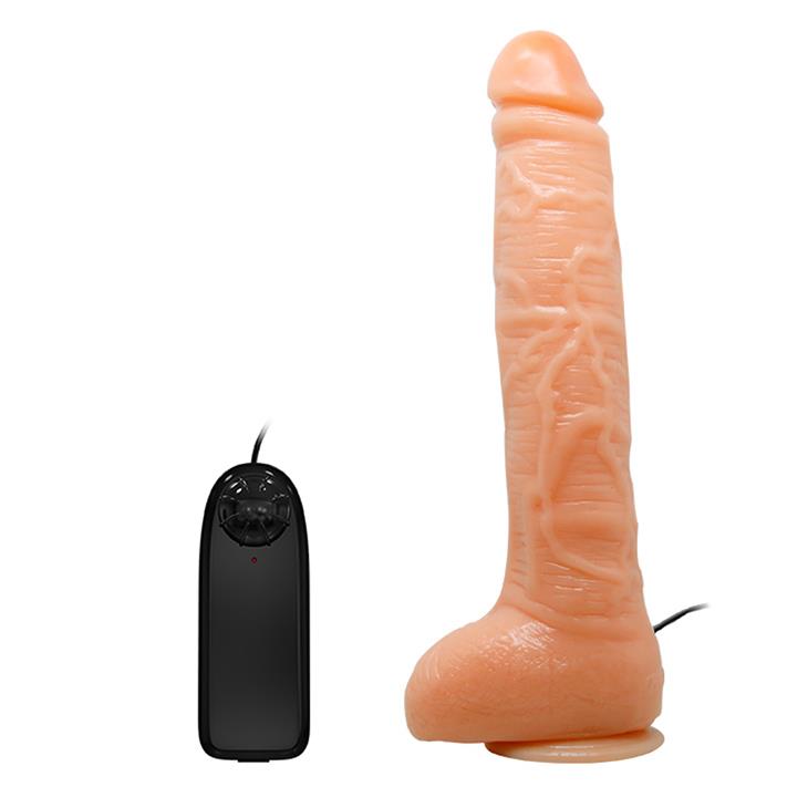 Vibrator realist Baile cu ventuză și telecomandă