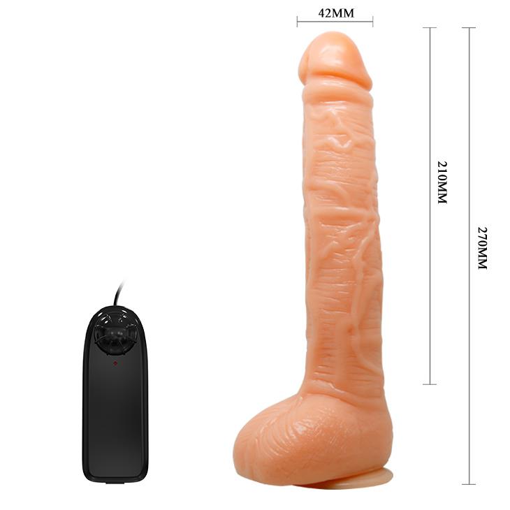 Vibrator realist Baile cu ventuză și telecomandă