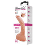 Dildo realist curbat pentru supt Baile Beautiful Jack, culoarea pielii, 26 cm