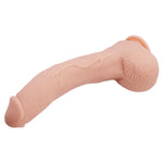 Dildo realist curbat pentru supt Baile Beautiful Jack, culoarea pielii, 26 cm