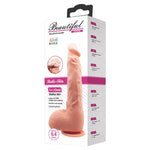 Dildo realist curbat Baile Jason 25 cm culoarea pielii cu ventuză
