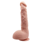 Dildo realist curbat Baile Jason 25 cm culoarea pielii cu ventuză
