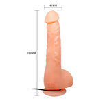 Vibrator realist Baile Jasson 25 cm culoarea pielii cu ventuză