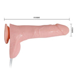 Vibrator realist Baile cu telecomandă și spray de apă 18 cm