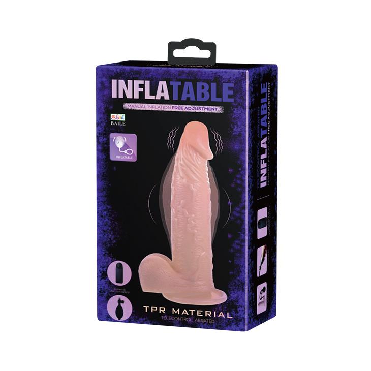 Vibrator gonflabil realist pentru corp Baile cu ventuză