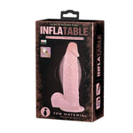 Dildo gonflabil realist Baile, culoarea pielii, 19 cm