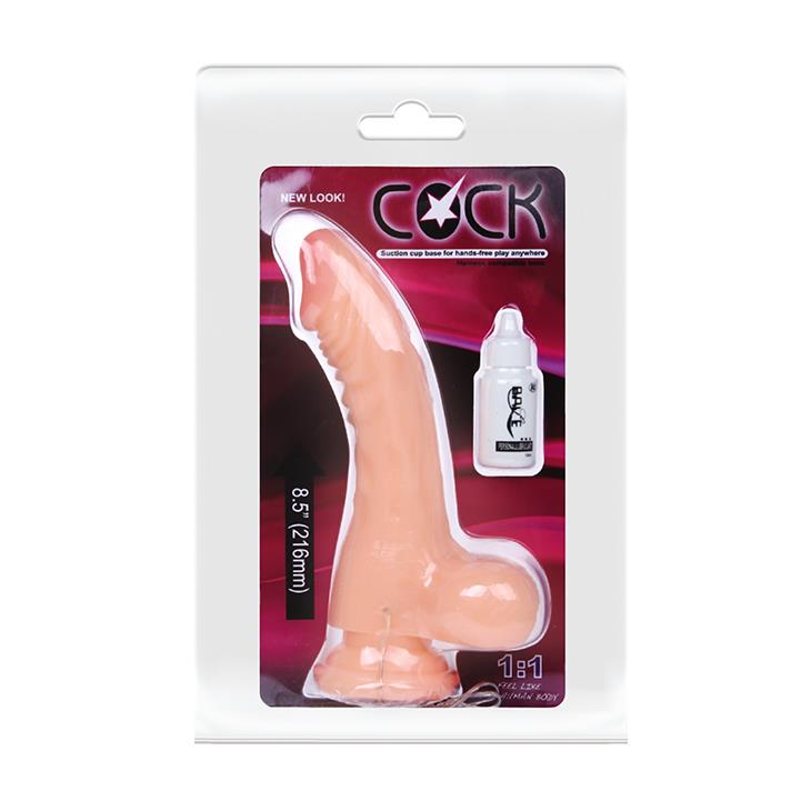 Vibrator realist Baile Cock 22 cm cu ventuză