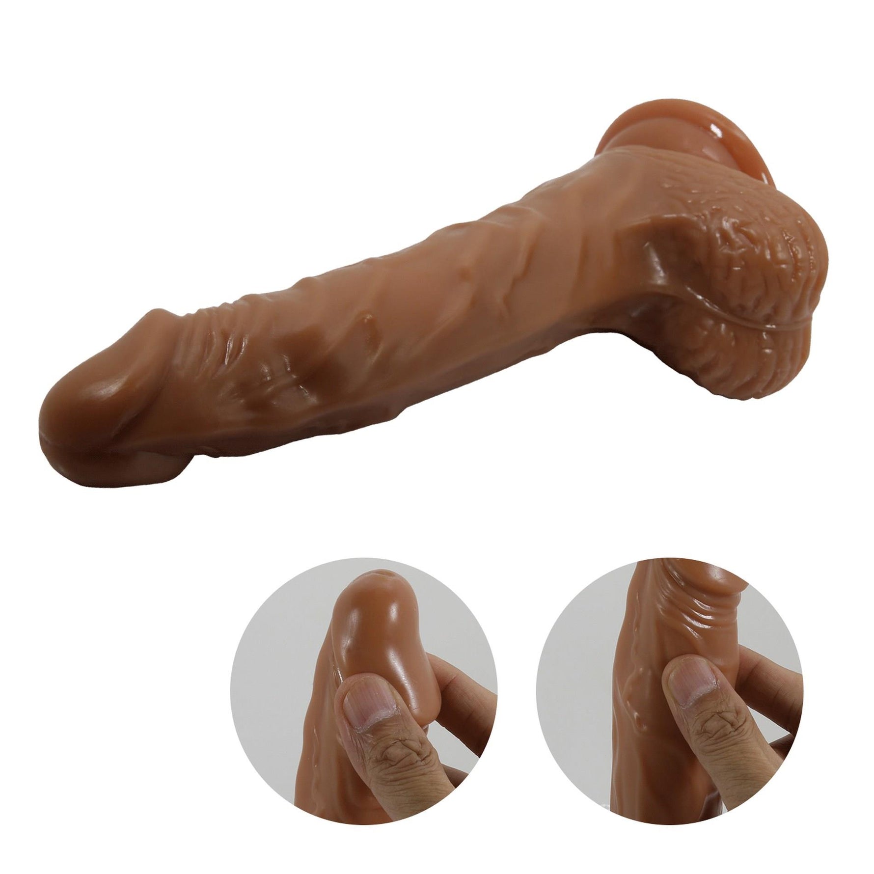 Vibrator realist Baile Bodach 20 cm cu tracțiune rotativă, telecomandă USB