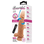 Vibrator cu piston rotativ realist Baile Easton, maro deschis