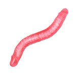 Dildo dublu Baile, dur, gros, 36 cm