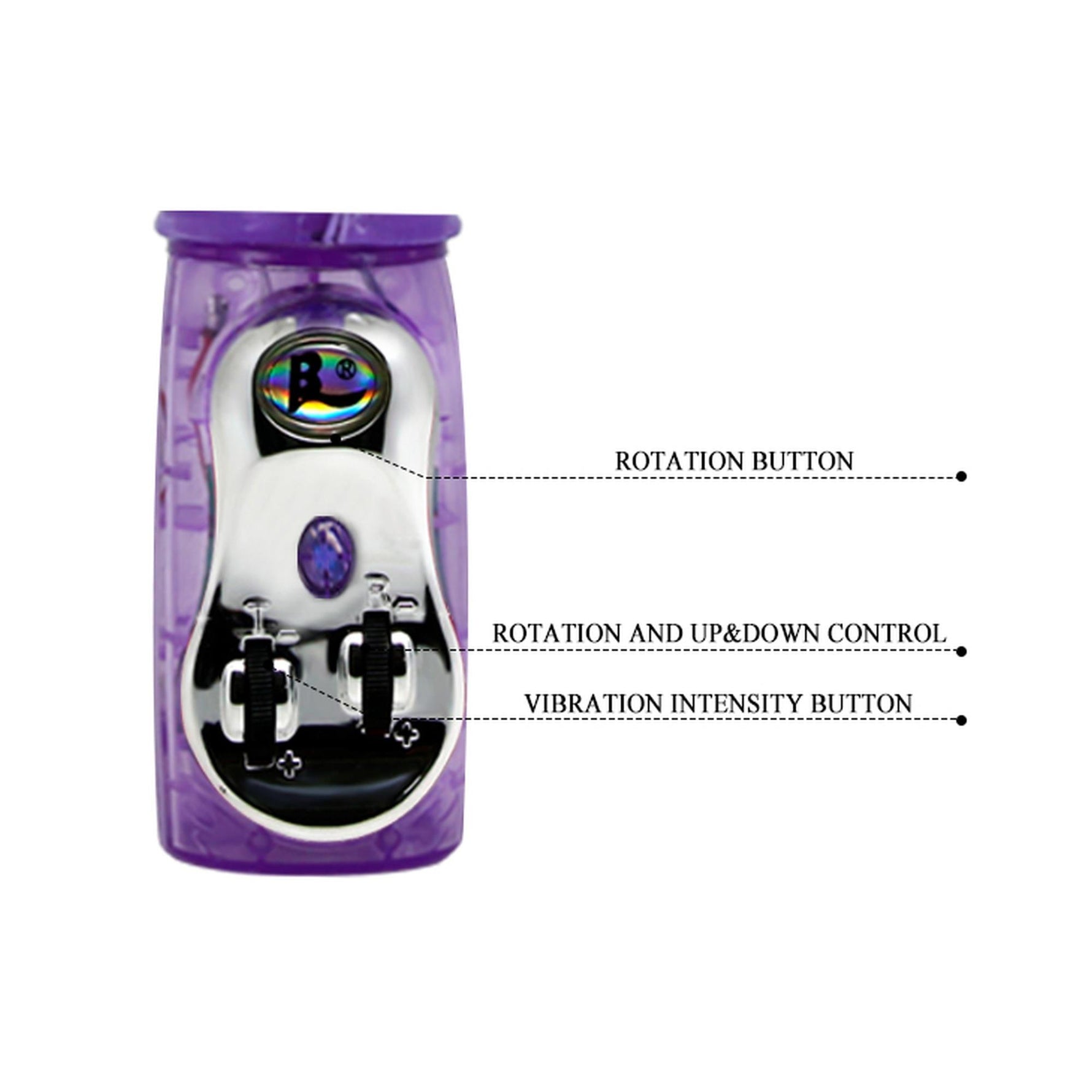 Vibrator Baile Rabbit cu rotație și vibrații