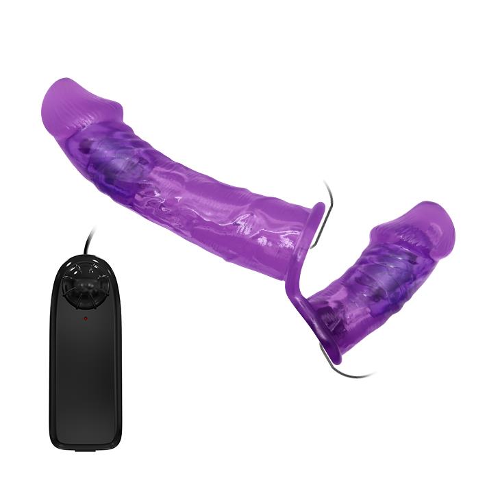 Strapon Baile Ultra Passionate cu vibrații duble