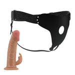 Curea tip strap-on cu proteză de iepure Pretty Love Mavis nude 19 cm