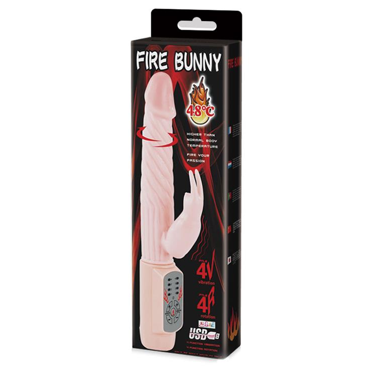 Vibrator Baile Fire Bunny cu încălzire la 48 de grade